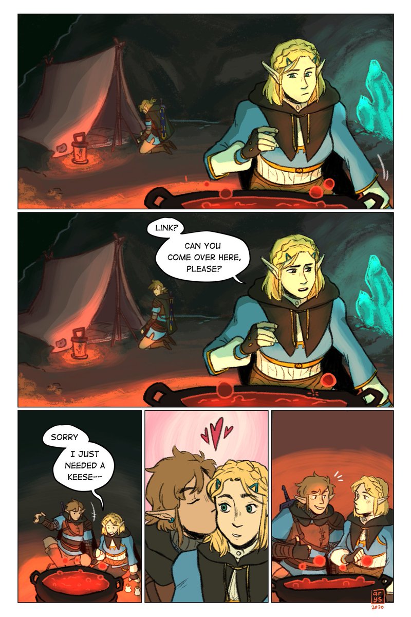 two of my haha funny zelda comics

neigh-ru and the keese ??
everyone likes puns i guess? https://t.co/ZqXme30gcM 