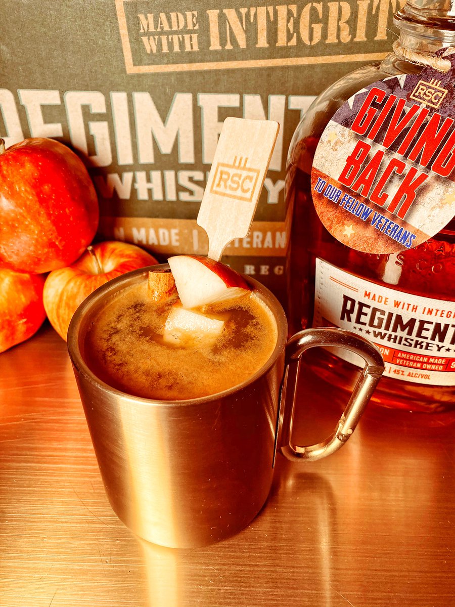 RSCwhiskey's tweet image. Stay warm tonight with a hot cup of RSC (Regimental Spiked Cider)!

Recipe: instagram.com/p/CIhI5UmhsDj/…

#drinkrecipe #cider #spikedcider #rscwhiskey