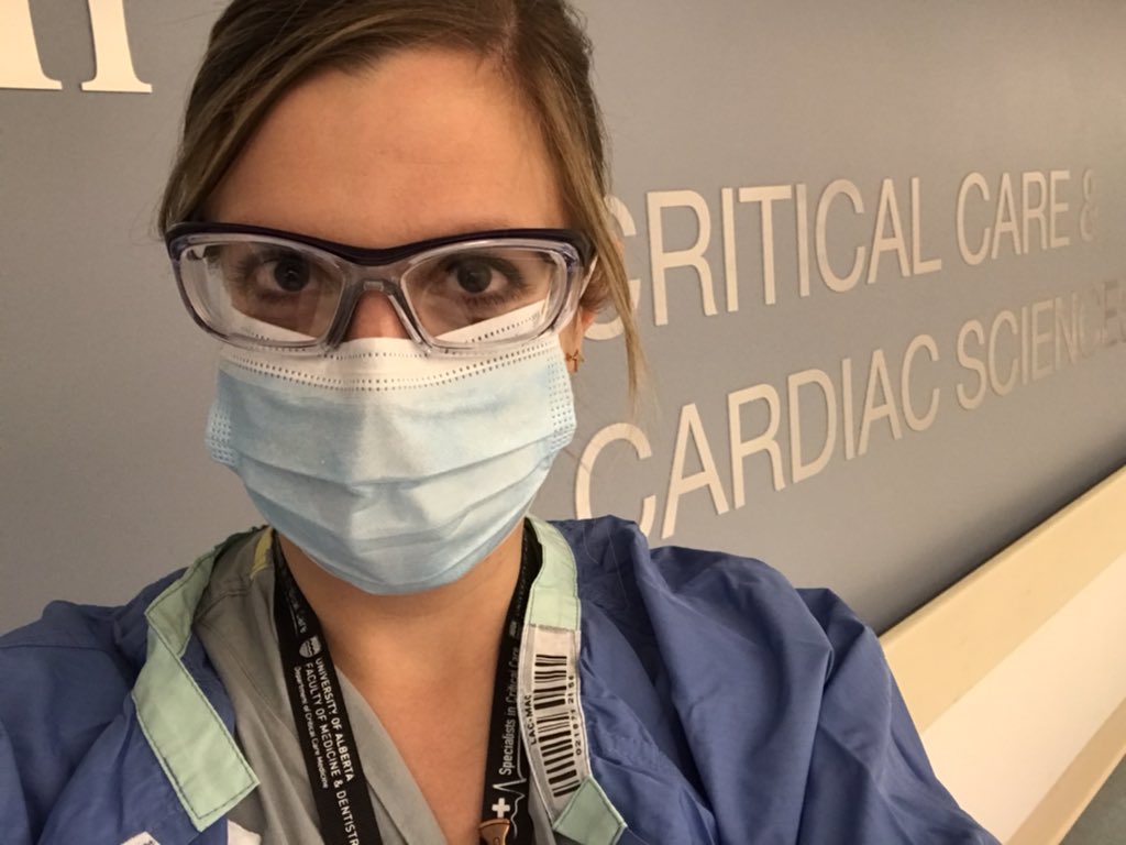 JeezySlemCCM's tweet photo. Finishing up 4 weeks at the Grey Nuns ICU, before heading to the UAH ICU for 8. Inspired by the resiliency, stamina, and courage of our teams. Don’t thank us. Cancel your plans instead. #COVID19AB https://t.co/CAcLb91TSW