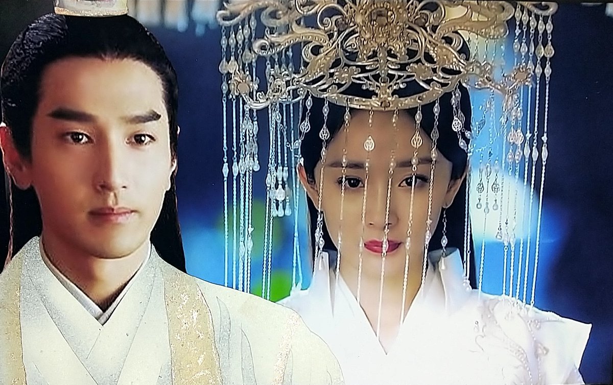 Yumi 永遠の桃花 三生三世十里桃花 マーク チャオ 趙又廷 赵又廷 Markchao 杨幂 Yangmi ヤン ミー 三生三世枕上書 夢幻の桃花 夜華と白浅の結婚式 浅浅とても綺麗だ 有難う 夜華も素敵よ だけど飾り物が重くて早く着替えたいわ