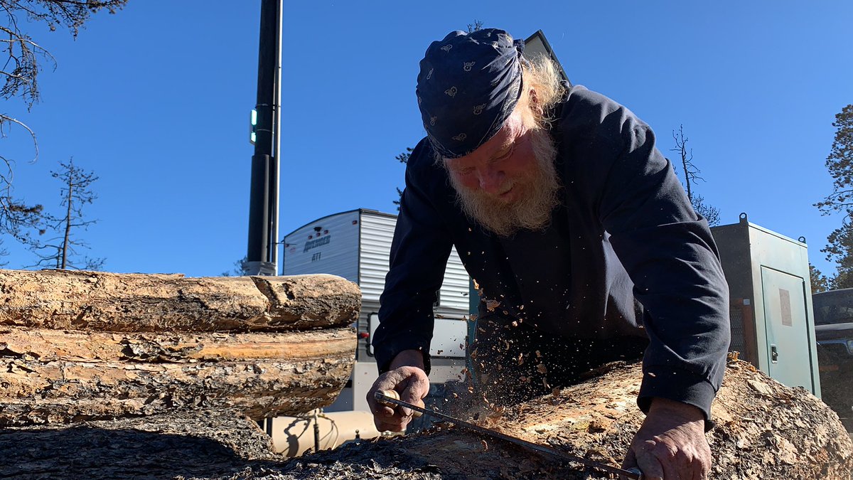 SarahMBingham's tweet photo. Today Denver7 Gives was able to help Clint and Stacey Young, who are in the process of rebuilding their log home by hand after it was destroyed by the Cameron Peak Fire. Donations from viewers helped buy new supplies and home essentials for the couple. @DenverChannel https://t.co/zecqOJWBYK