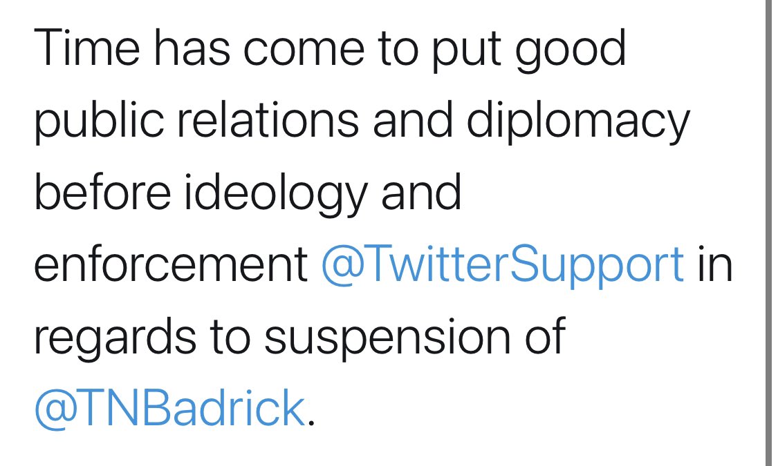 kellysangelo's tweet image. @TwitterSupport It is time to bring my good friend @TNBadrick to Twitter.