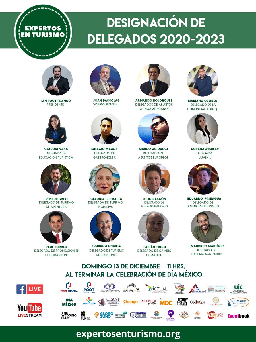 ianpootfranco's tweet photo. Amigos les quiero compartir con gran alegría la estructura de nuestra comunidad de @ExpertosTurismo.
¡No sé pierdan el nombramiento de delegados el próximo 13 de diciembre!l en el marco de #DíaMéxico. https://t.co/9UzAVvH2Vs