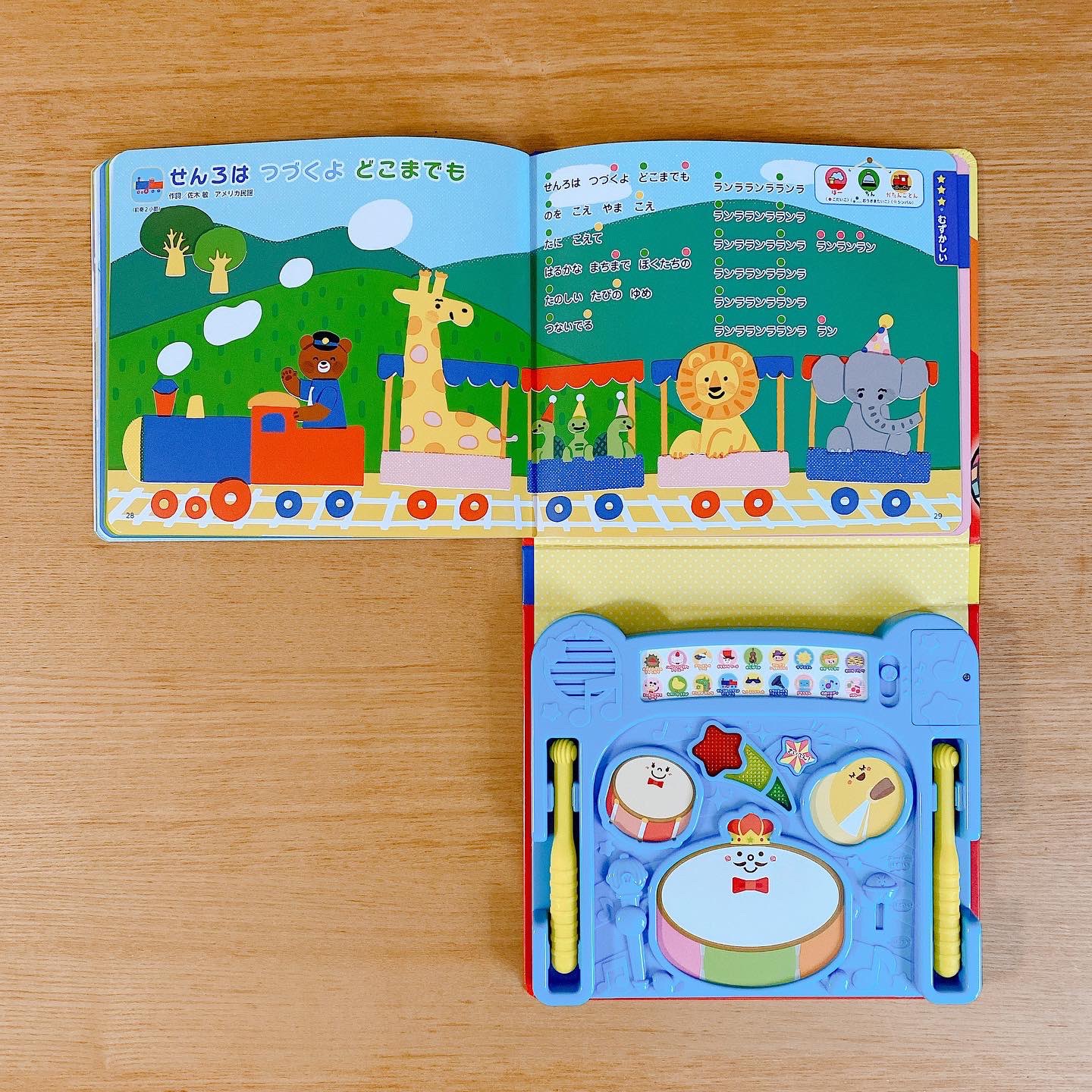 ひしだようこ イラストレーター News 朝日新聞出版 ノリノリドンドンおもしろドラム でイラストを描かせて頂きました 光る 音出る 知育絵本 たいこであそぼ ノリノリドンドン おもしろドラム T Co Ojdnac8mtu