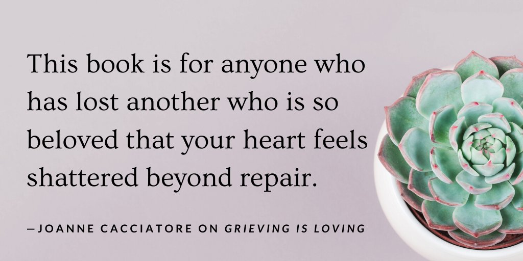Out now: GRIEVING IS LOVING, the new companion for loss, from beloved author @dr_cacciatore, author of BEARING THE UNBEARABLE. “Grieving Is Loving is a book of profound compassion and wisdom and strength.'— @johannhari101 • Get your copy: bit.ly/grieving_is_lo…