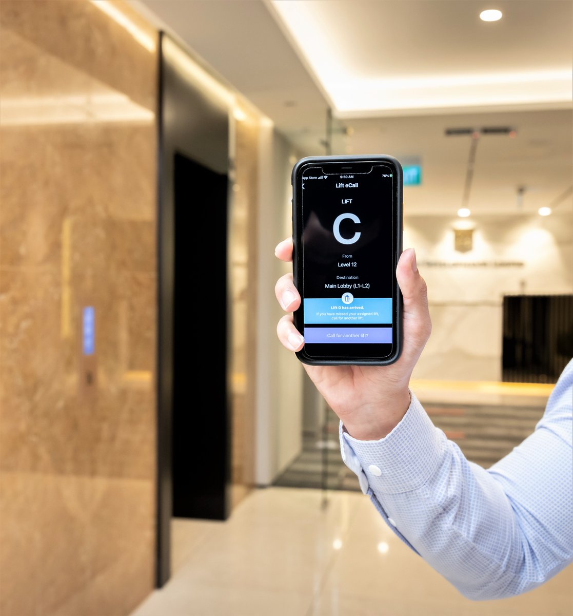 CityDevLtd's tweet image. #NEWS: We’re proud to launch the first-of-its-kind contactless lift eCall solution at Republic Plaza using our proprietary smart building app, CityNexus, and in collaboration with @OtisElevatorCo. Find out more about this innovation: bit.ly/CDLeCall