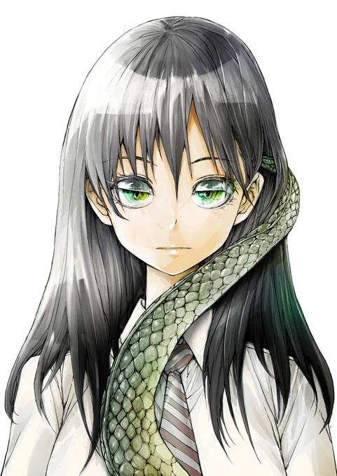 #人外が好きな一次創作者フォロー祭

爬虫類女子、竜ケ崎さんだ! 