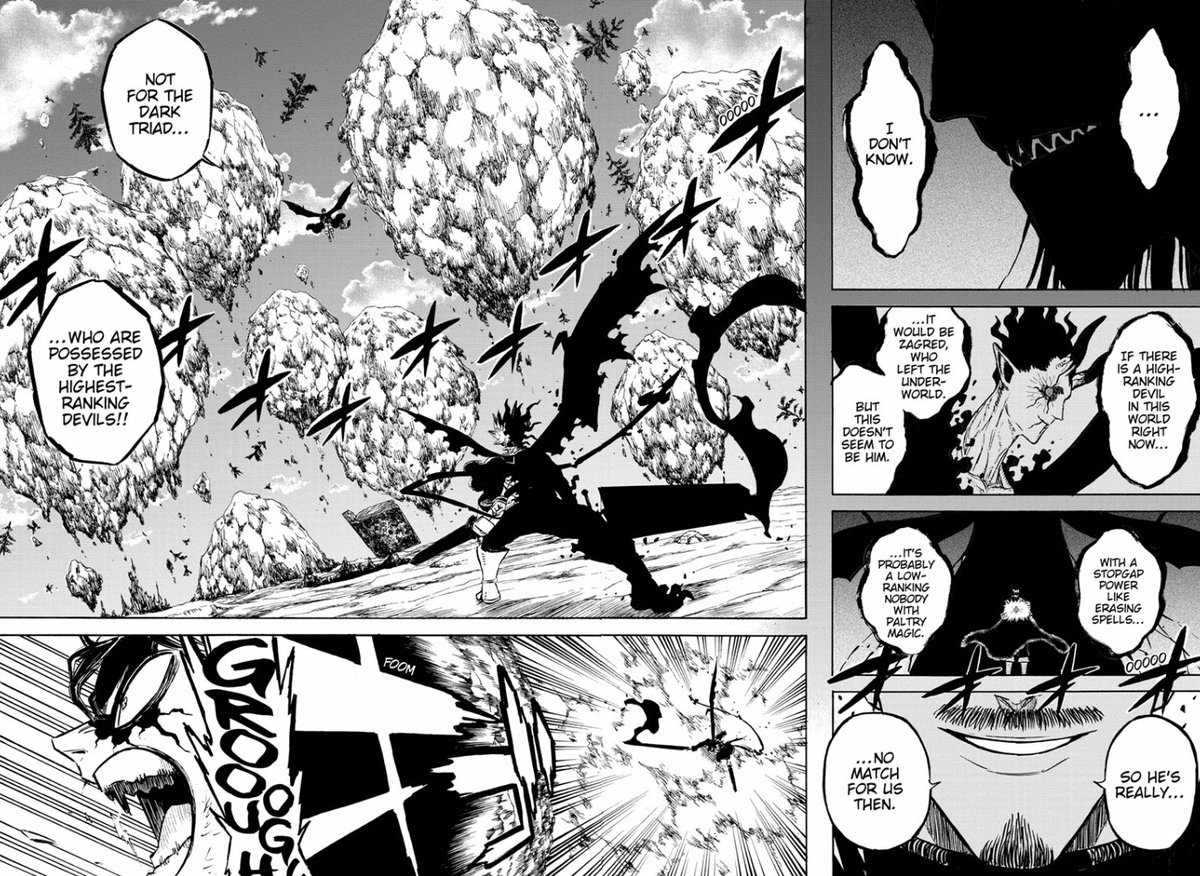 Now let's look at his lost. Asta (w heavy assets from Yami) this no magic, low level devil host manage to scratch him then land the final blow on when he thought he was unstoppable to anyone