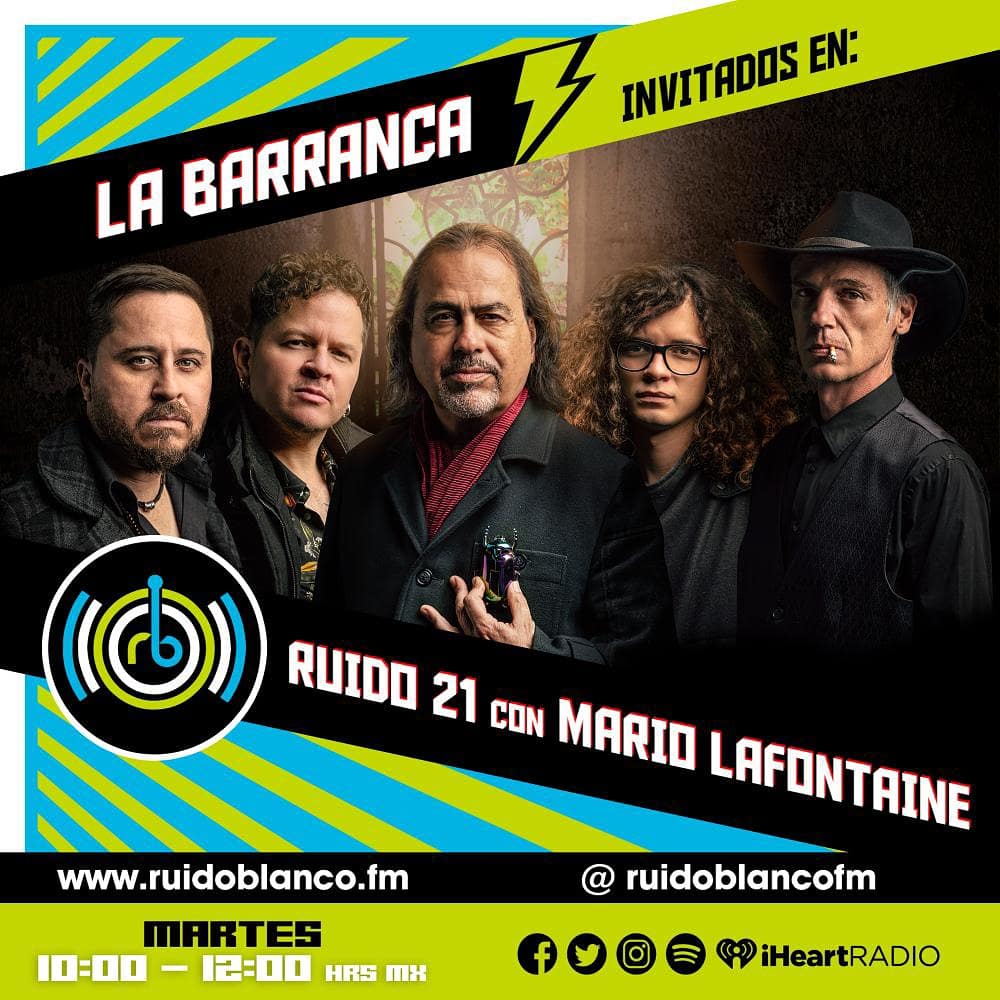 lafontainetouch's tweet photo. Martes de #ruido21 10 am tributo a @decada2 con @violoncheloops @FordProco #FrancoColombo @mueran_humanos @NortecBF @MarcelaViejo @elDellarge 11 entrevista y estreno de single @LaBarrancaMx 11:30 entrevista @JackCharlesTune @ruidoblancofm @iHeartRadioMx https://t.co/CpH6493GkE