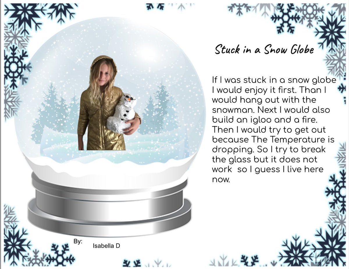 funinfourth_'s tweet photo. Our “Stuck in a Snow Globe” activity started off our 5 days of Holiday Fun! They turned out so good! Tomorrow we are making reindeer treats! #5daysleft #wearecrane https://t.co/HG1hoDk3M4