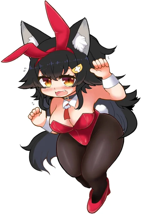 狼だけどバニー
 #ホロライブバニー部
 #みおーん絵 