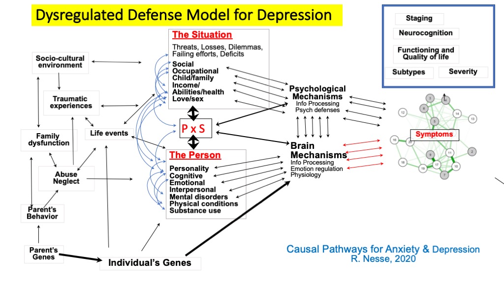 But the reality of pathways to depression frustrates our wish for simplicity. People become vulnerable in many ways for many reasons. Situations are created by people interacting with environments to create idiosyncratic recursive tangles of causes nearly impossible to describe.