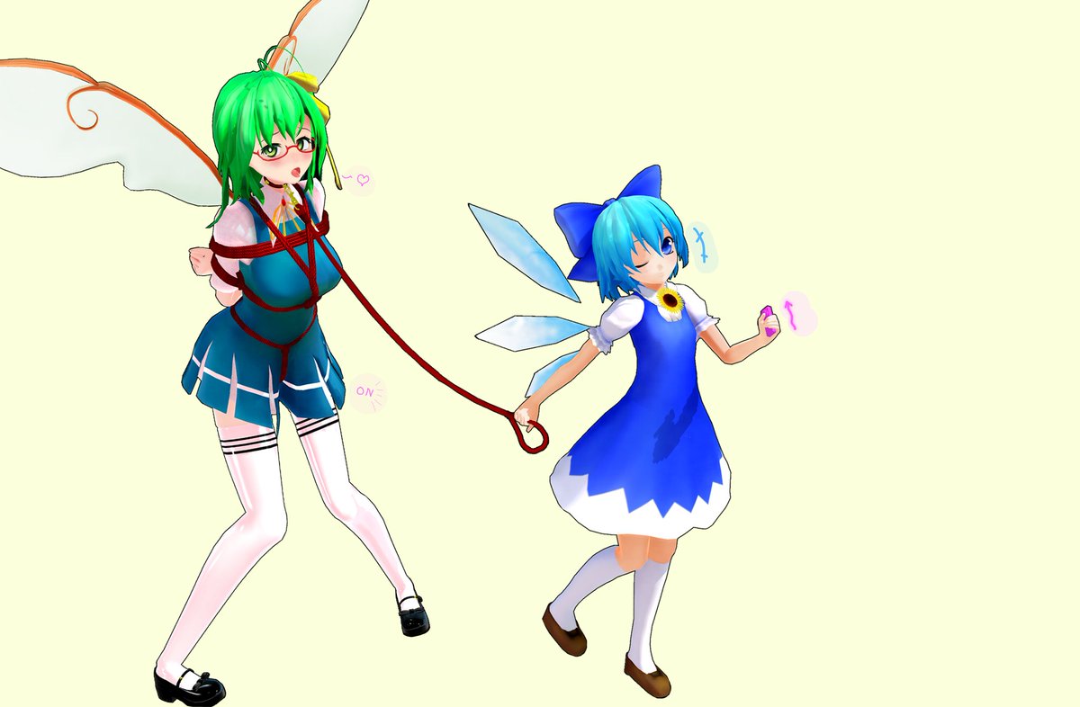 温婉的妖精の心on Twitter 東方mmd チルノ 大妖精