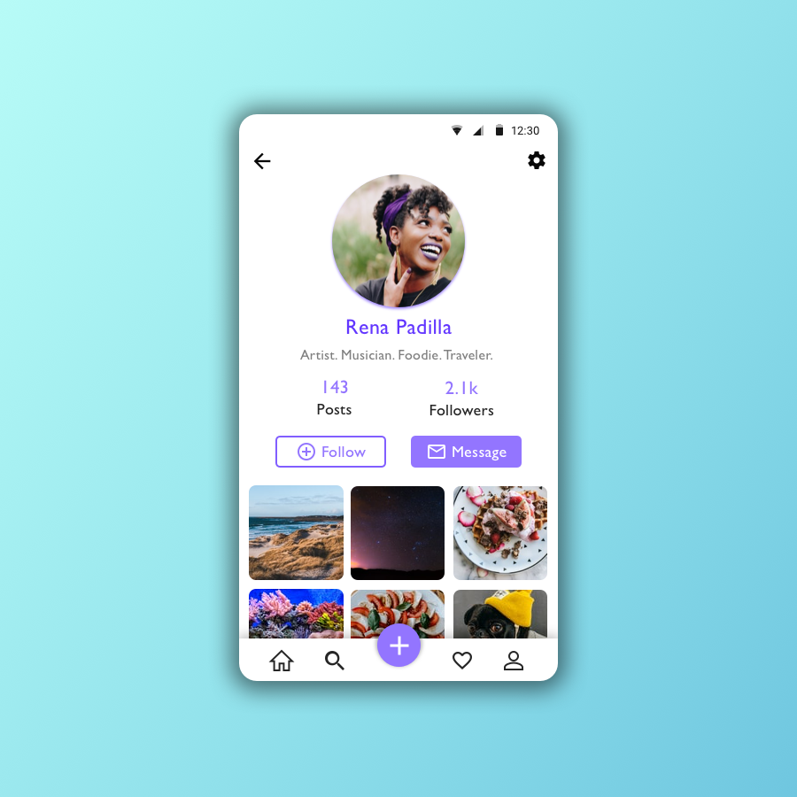 #DailyUI day 006: Profile #uidesign #ui #ux