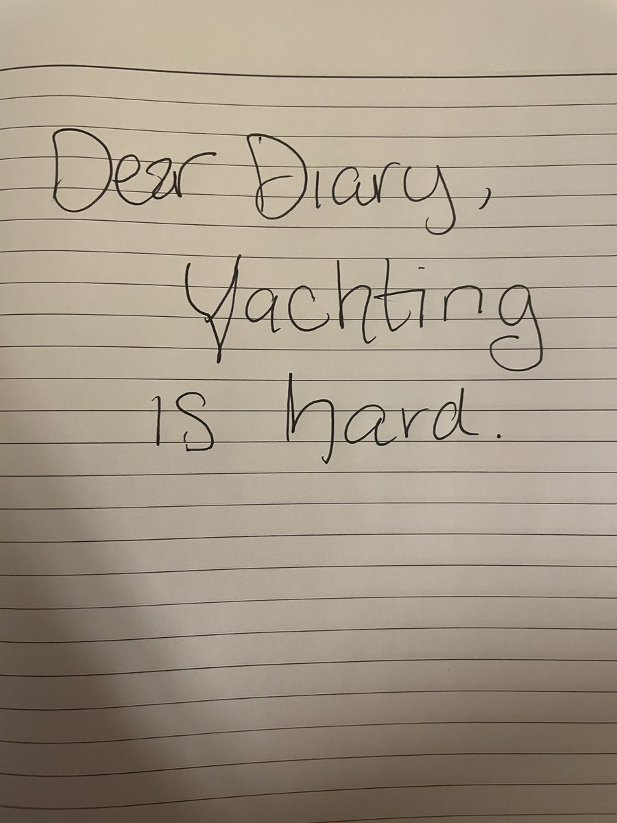 Screenshot of Shane’s journal #Belowdeck