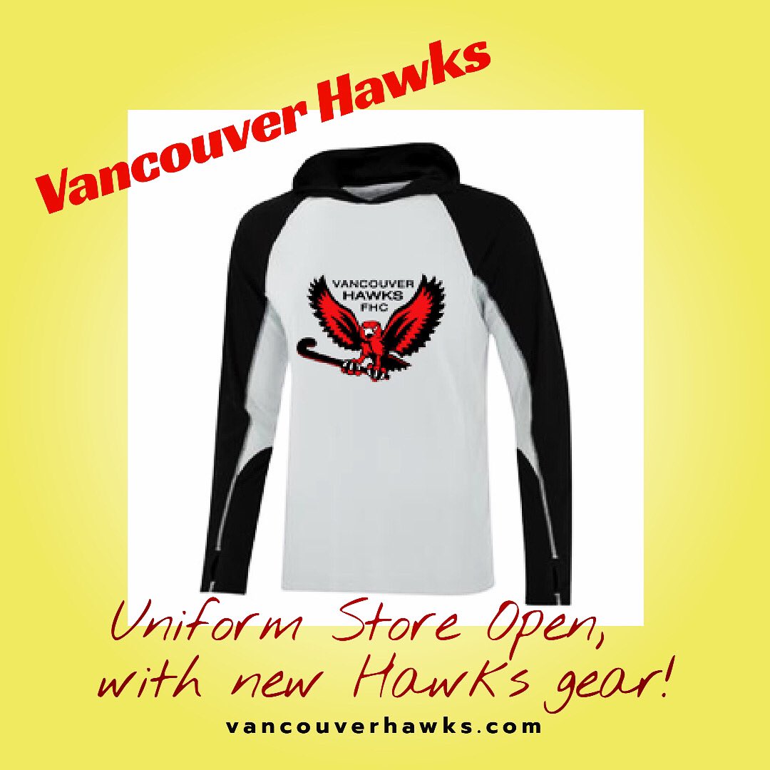 Vancouver Hawks online uniform store is open &amp; stocked with new gear - including Hawks masks, hats &amp; jerseys! Drop in today!

vancouverhawks.com/uniforms%20inf…