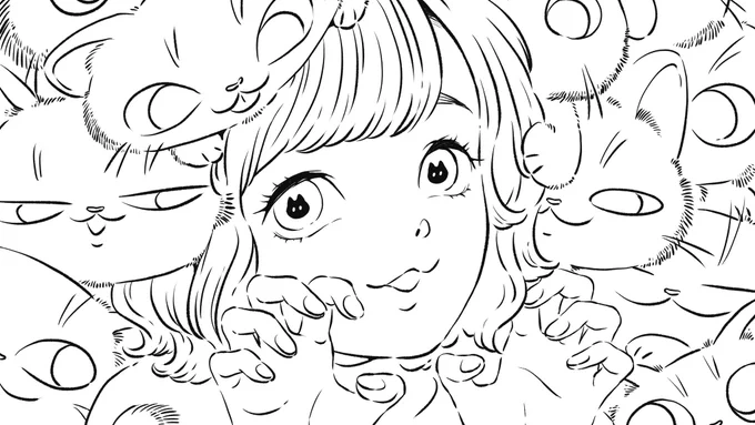 久々にちゃんと女の子描いてみる
#絵 #イラスト #絵描きさんと繋がりたい #イラスト好きさんと繋がりたい  #illustration #線画 