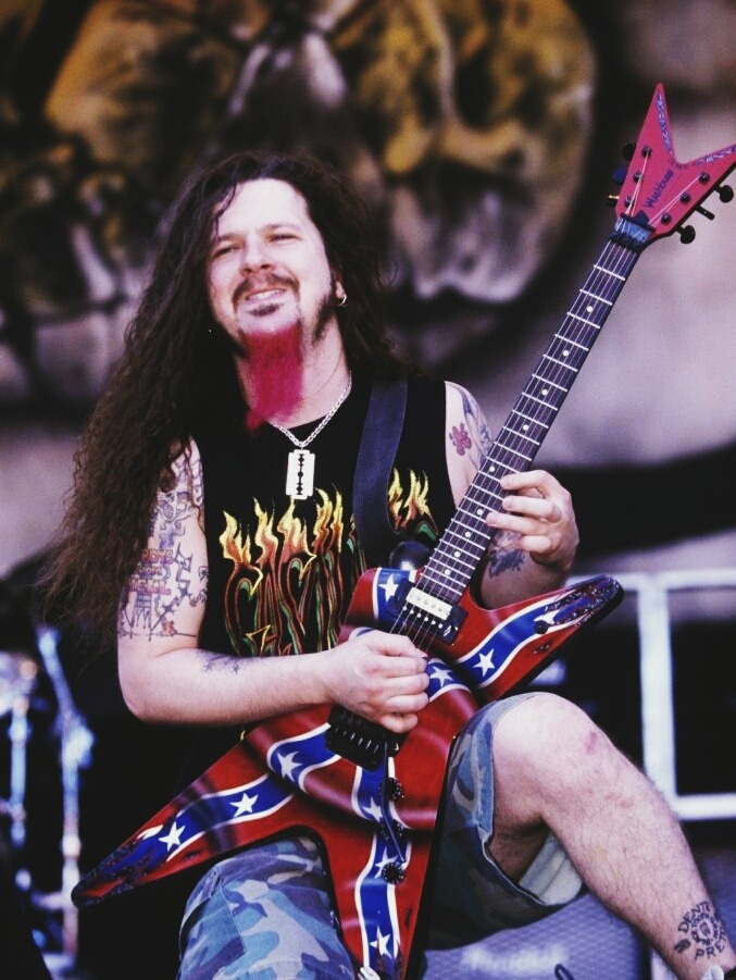 R.I.P.

Darrell Lance Abbott (August 20, 1966 – December 8, 2004), best known by his stage name Dimebag Darrell, was an American musician and songwriter. He was the guitarist of the heavy metal bands Pantera and Damageplan, both of which he founded with his brother Vinnie Paul.