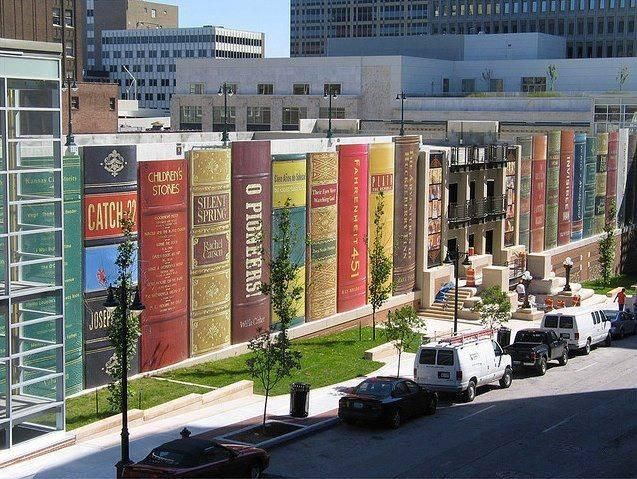"Libraries store the energy that fuels the #imagination."
Sidney Sheldon

Photograph of Kansas City public #library