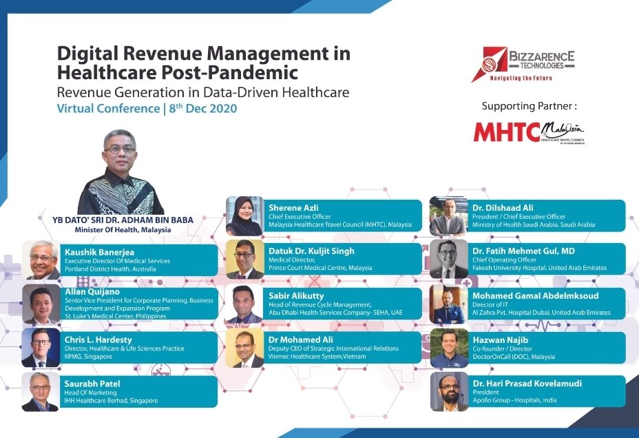 DrAdhamBaba's tweet photo. Keynote Address : Digital Revenue Management In Healthcare Post-Pandemic 2020 (Virtual Conference).

#COVID19malaysia
#KitaJagaKita https://t.co/J9j8bXstm4