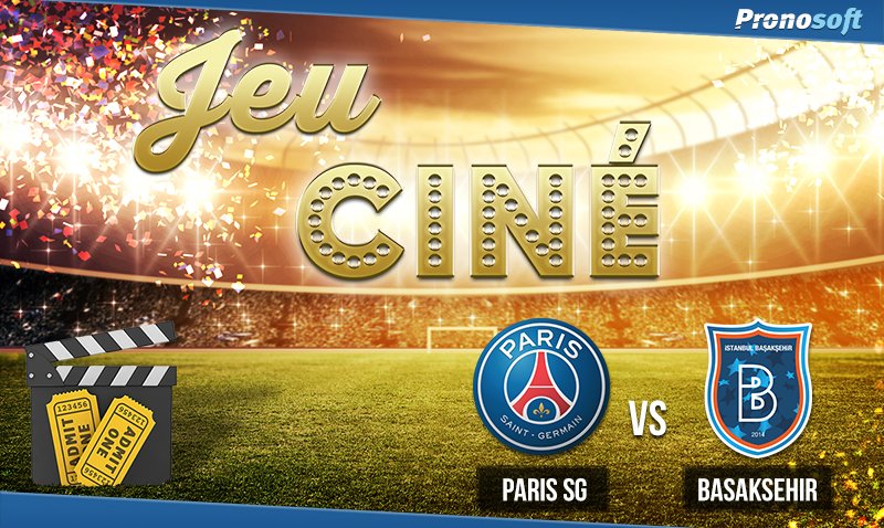 [#JeuCiné]  🇫🇷 PSG - Basaksehir 🇹🇷
 
2x2 places de cinéma à gagner en trouvant l'un des buteurs ! 🎬

RT&Follow #PSGIBFK #TeamParieur