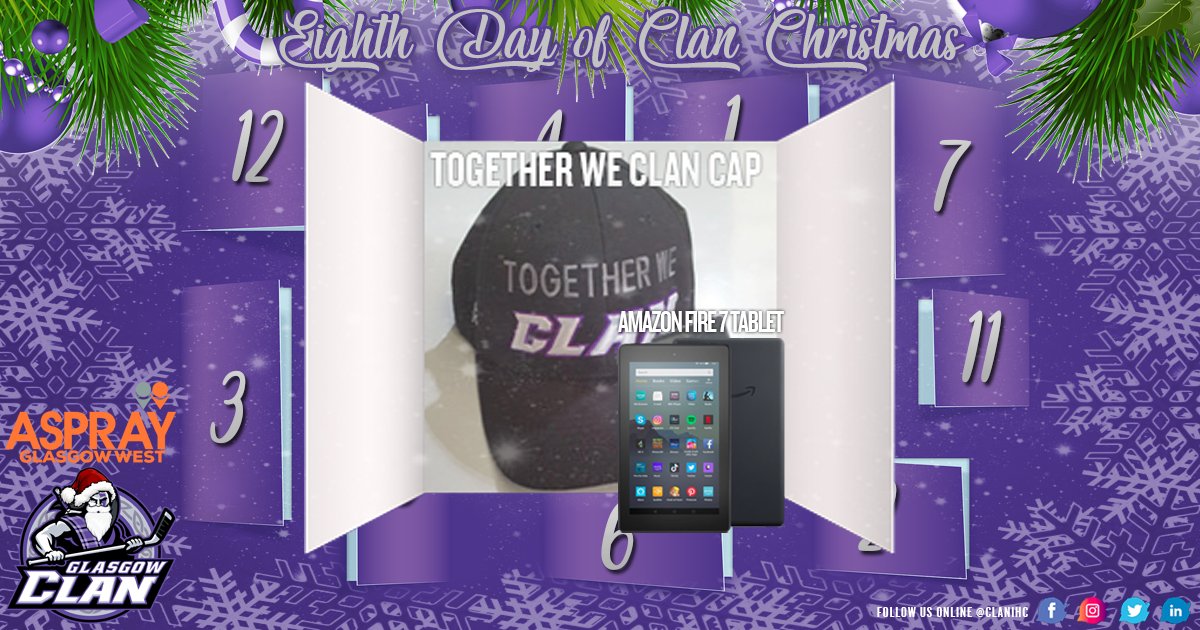 🔥8th Day of Christmas competition time!🔥
For your chance to win a 𝐓𝐨𝐠𝐞𝐭𝐡𝐞𝐫 𝐖𝐞 𝐂𝐥𝐚𝐧 𝐁𝐚𝐬𝐞𝐛𝐚𝐥𝐥 𝐂𝐚𝐩 + 𝐅𝐢𝐫𝐞 𝟕 𝐓𝐚𝐛𝐥𝐞𝐭 at 8pm.🏒
All you need to do is:
1️⃣ Like &amp; Follow <a href="/AspGlasgowWest/">Aspray Glasgow West- Buildings Insurance Assessors</a> 
2️⃣ Share
3️⃣ Comment &amp; “Tag a Friend for an extra chance to win”