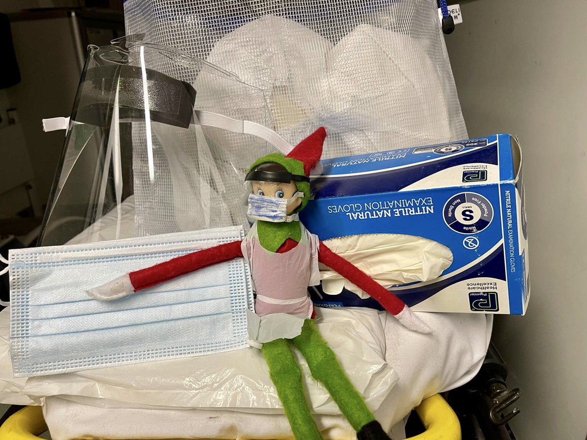 SJACMonmouth's tweet photo. December 8th... and there was no photo yesterday cos Shaun was away on a course. He was learning all about the PPE that’s required whenever we come into contact with someone with confirmed or suspected Covid-19. He’s been fit tested for a mask too! https://t.co/OWwUrujwWC