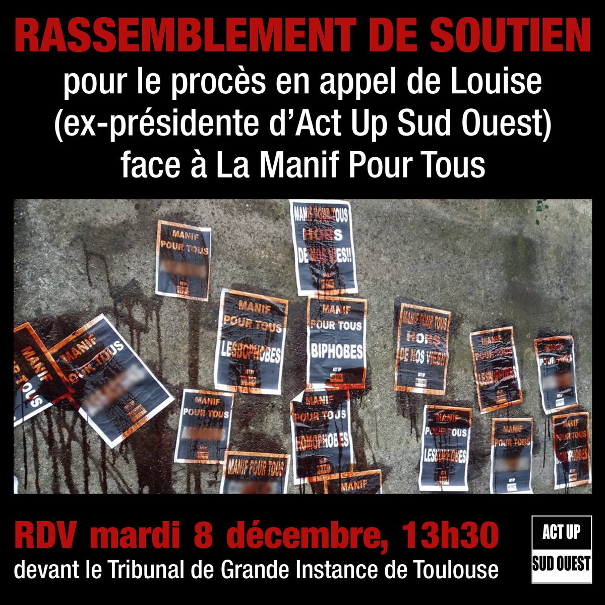 actupsudouest's tweet photo. C'est aujourd'hui! Rdv 13h30 devant le Tribunal de Grande Instance de Toulouse ! https://t.co/Wton4ULOVQ