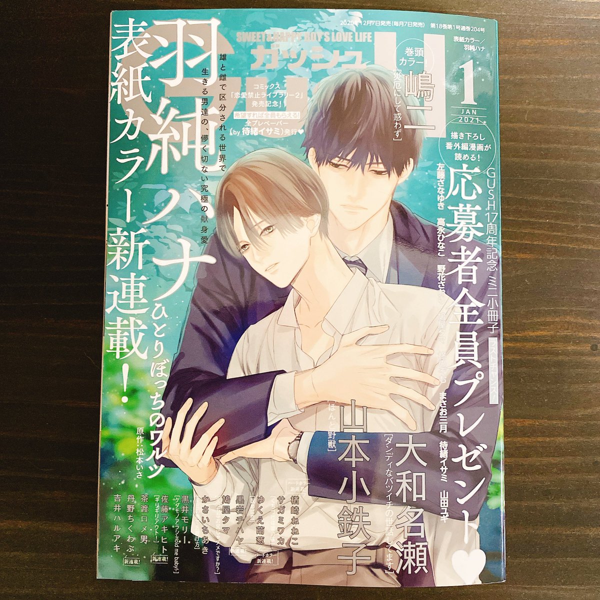 12月7日発売済GUSH1月号に「睨めば恋」シリーズ新連載1話目が掲載です。全4話お付き合いください〜!そして作画楽しかったで賞🐈
#睨めば恋 