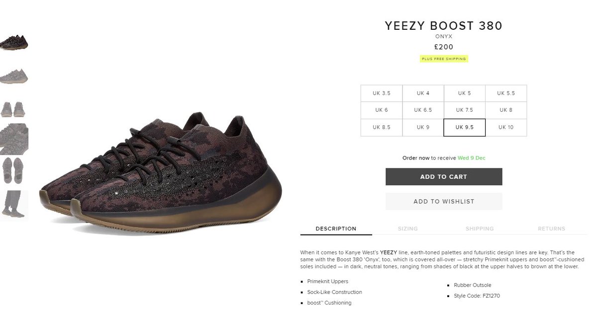 end clothing yeezy 380