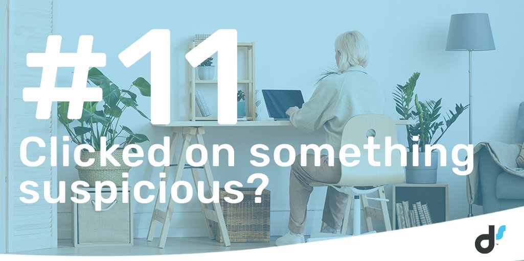 DromanSL's tweet photo. #TopTipsTuesday #CyberSecurity

11. Clicked on something suspicious?

Don't panic:

-open your anti-virus software, run a full scan &amp; follow the instructions
-contact the IT department for the next steps
-if you provided your password, change all passwords immediately https://t.co/YrMQXrXtQF