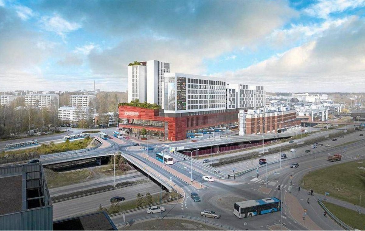 KimmoMatikainen's tweet photo. Itäkeskuksen metro/bussi/ratikka-asema ja jopa 15 kerroksisia asuintaloja. Rakentaminen alkaa ensi vuonna. #Punos https://t.co/g50KwJjOtv