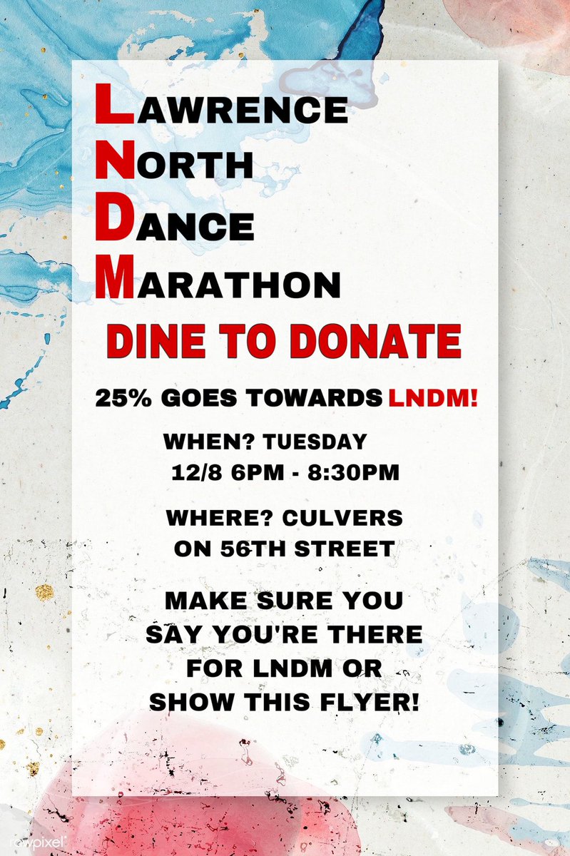 Dine to Donate❕Tuesday(12/8) at Culver’s on 56th street 😋❤️ #FTK