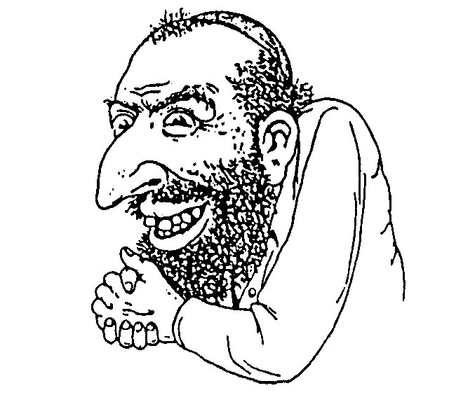 happy merchant- do i need to explain the origins for you to know this is antisemitic? - first posted on 4chan cut out of a racist + antisemitic cartoon ‘a world without…’- still for some reason used by people who claim they aren’t antisemitic