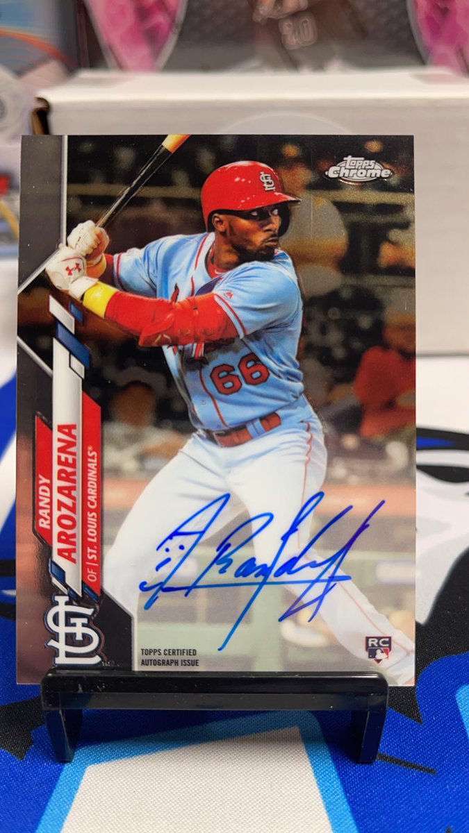 Izaakzielan's tweet photo. 🔥🔥🔥BIG HIT. From Today's Break in PapaJay Cards....🔥🔥🔥 2020 Topps Chrome Randy Arozarena Rookie Auto  #papajaycards . #randyarozarena #lasbotasdelpoder #torosimponentes🐃 #torosdetijuana https://t.co/6GPUNejPas