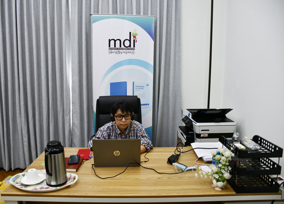 Daw Khin Ma Ma Myo, Research Director from MDI, attended the Virtual Conference on Digitalization and Sustainable Economic Development mdi.org.mm/content/detail…