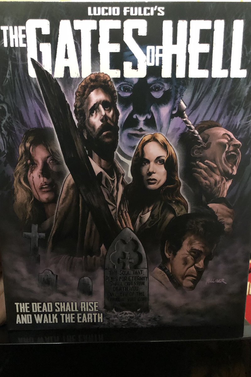 DECEMBER 7: It’s time for  #Deucember to get acquainted with the great Lucio Fulci!Kicking off the “Gates of Hell” Trilogy is its first entry, CITY OF THE LIVING DEAD (dir. Lucio Fulci, 1980)  @GCDB  @ScorpionDVD ** Released in the U.S. in 1983 as THE GATES OF HELL**