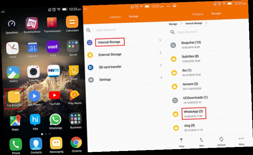 whatsapp download folder android / Twitter