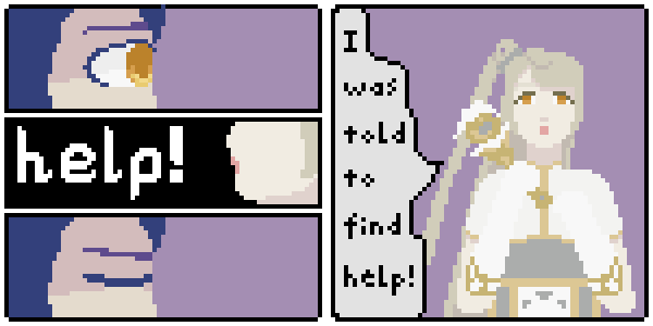 a #kotoumi #pixelart comic I did for a request!

it was supposed to be simple,, 