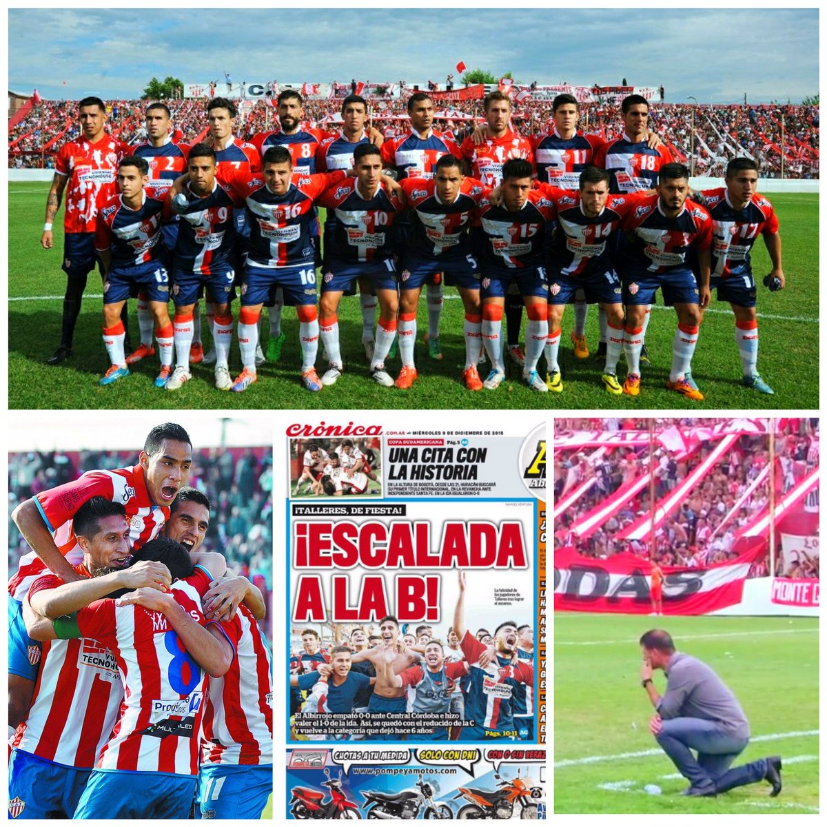 Aguss_lukodi's tweet photo. Desde escalada salió el nuevo campeón🎶
El mejor Talleres que me tocó ver, el equipo de Aldirico... Gracias por ese tremendo año🏆🇦🇹
#Ascenso2015 https://t.co/A2Jcv4hQwU