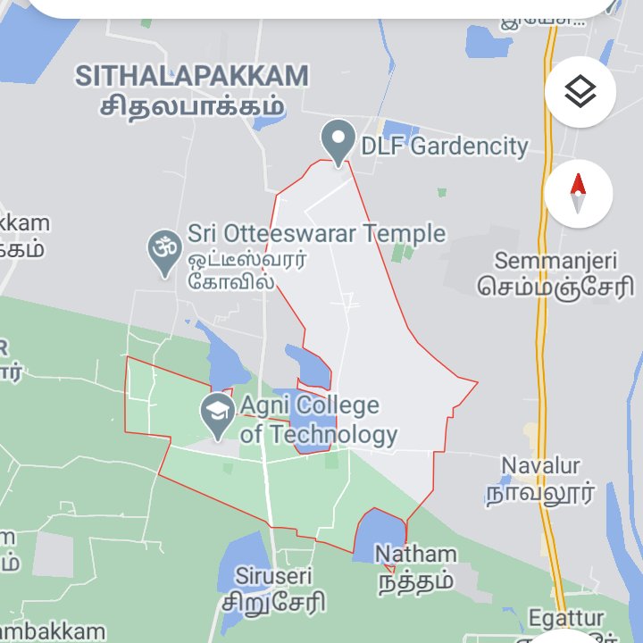 Where is this Thalambur / Thazhambur which the report is from? It is right at the edge of the Greater Chennai Corporation's expanded limits. In fact half of Thazhambur lies outside the  @chennaicorp area.