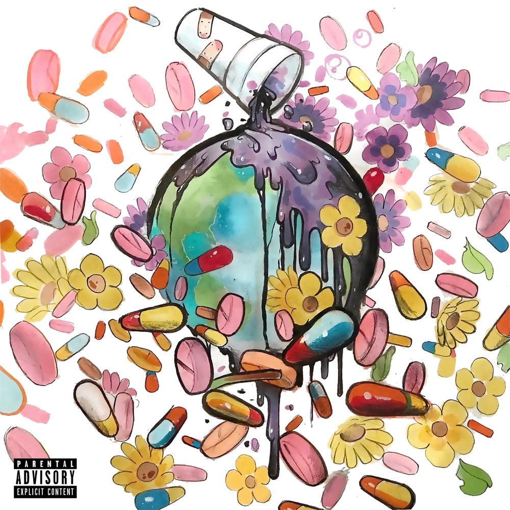 an entire collab album (WRLD on Drugs) with his biggest trap influence, Future. Taking from his favorite artists/bands, Juice managed to mesh elements of rock, trap, emo-rap, and punk styles into his music, which made him appeal to the masses even more.