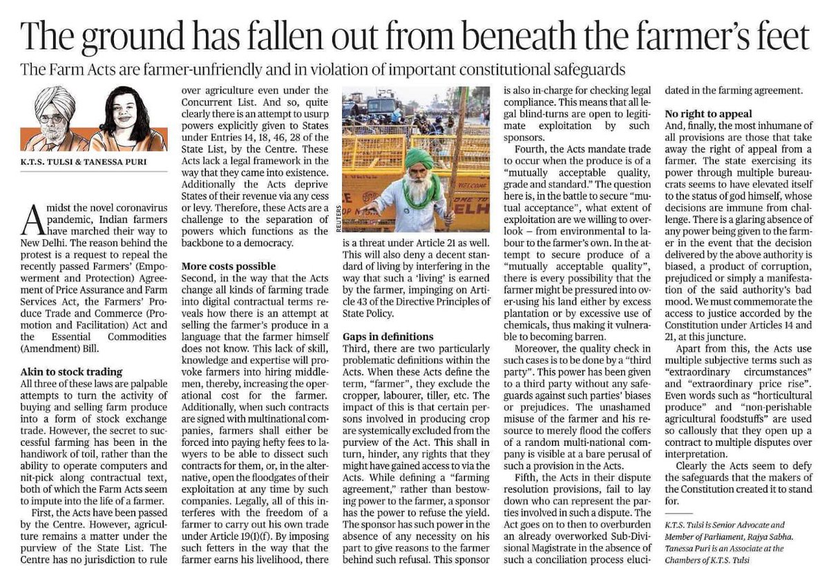 beingsanjayyy's tweet photo. Reason for the protest!

#knowtheissue
#FarmersProtest
#IndiaSupportFarmerProtest https://t.co/GgV19OPzrU