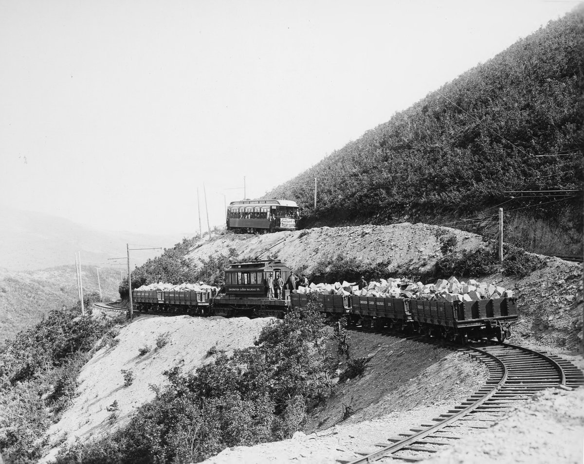 Trains up the canyons too (Emigration and Ogden canyons in these photos).