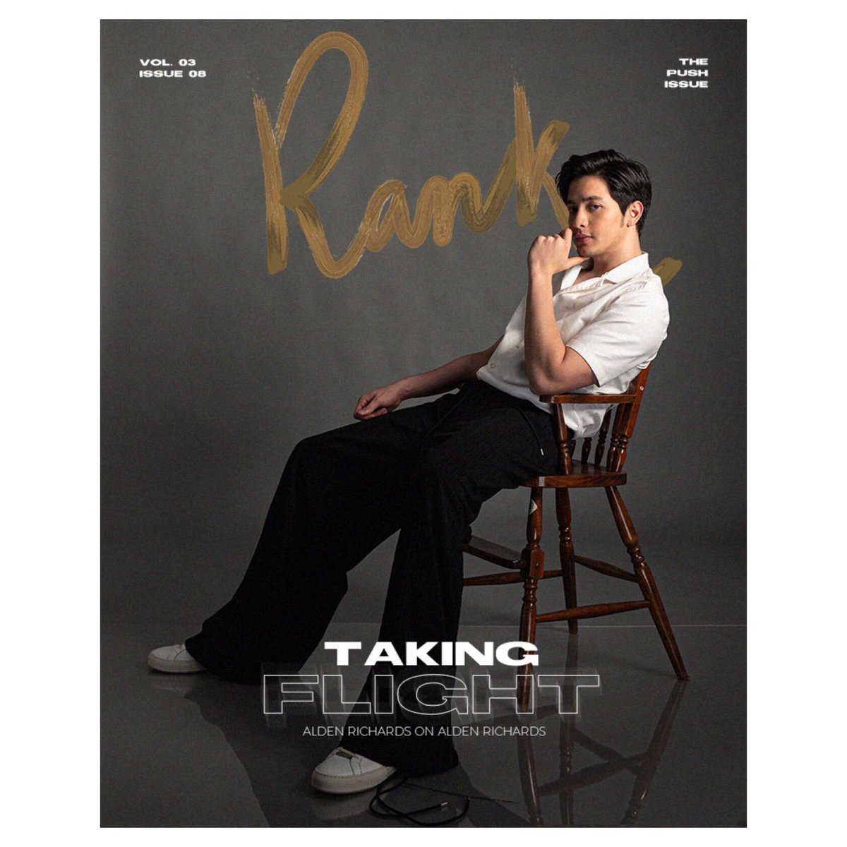 Sparkle_GMA's tweet photo. ‘From actor-in-waiting, to consistent record-breaking celebrity, #AldenRichards’ decade in the entertainment scene has been marked by milestones carved by his inimitable talent, charm, and grit.’ LOOK: @aldenrichards02 on the cover of @rankthemagph’s The Push issue! #rankthemagph https://t.co/YUZNnNUhzo