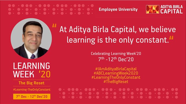 Atulmathur04's tweet photo. Our Annual Learning &amp; Development Week Is Here In A Fully Digital Format, 24/7 And With Our Families Getting A Chance To Be Part Of All Learning &amp; Fun!
 #LearningTheOnlyConstant
#ABCLearningWeek2020
#TheBigReset
#LearningTheOnlyConstant
#MindsetShift
#IAmAdityaBirlaCapital https://t.co/iZdLNqECeA