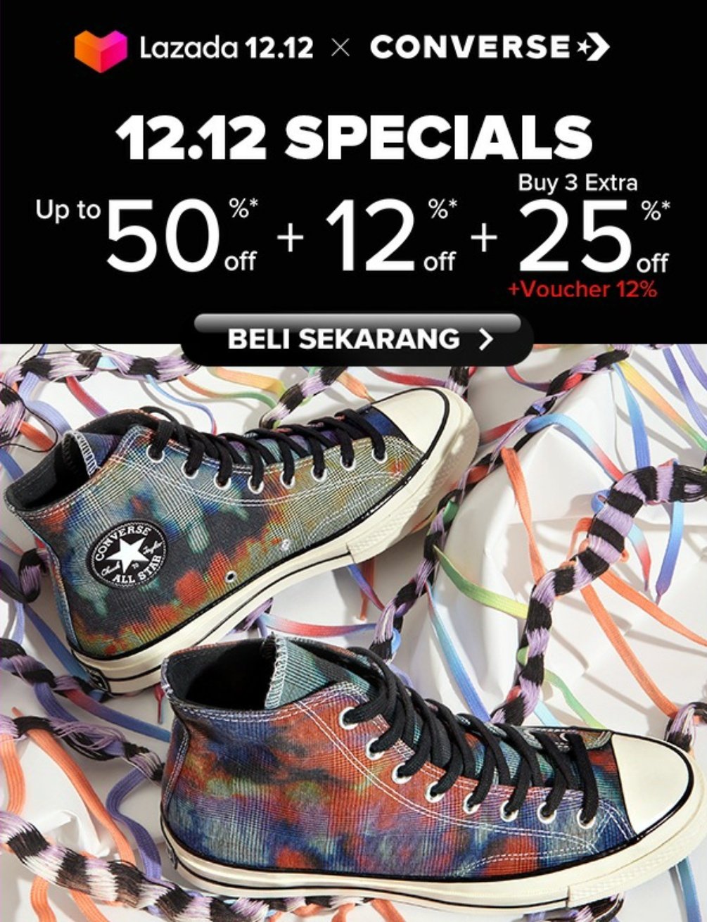 Sepatu 2024 converse lazada