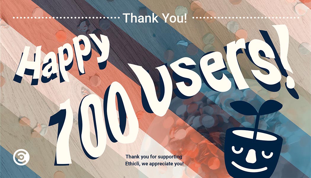 Shop_Ethicli's tweet photo. We just passed #100users for our Chrome extension today! Thanks everyone for supporting us and spreading the word π― https://t.co/bbtfcsd4Te
