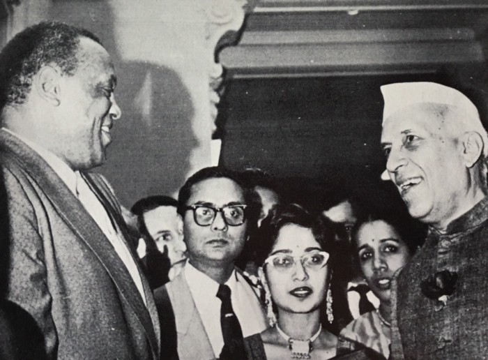Robeson and Nehru met over dinner after Nehru visited one of Robeson’s plays. Robeson had recited some classic Hindu poetry in the original Hindi. He was so moved by Robeson's presence that he penned an ode to him, informing readers that: