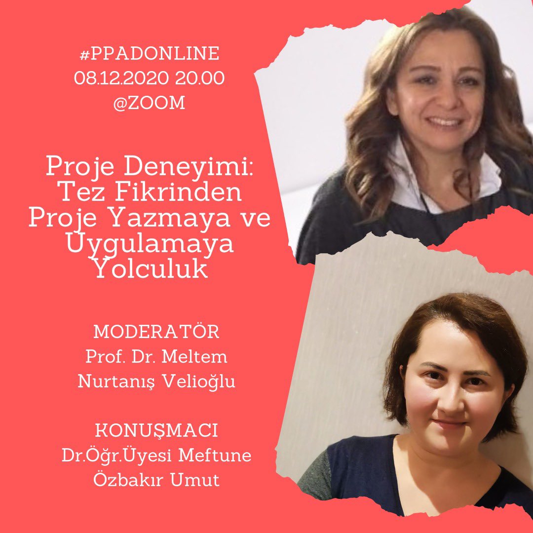 Bu akşamki #ppadonline zoom etkinliği için Meeting ID: 889 8449 9799 Passcode: 8122020 PROJE YAZIMI ÜZERİNE KONUŞACAĞIZ. <a href="/mefmeftune/">Meftune Özbakır Umut</a> <a href="/MeltemVelioglu/">Meltem N. Velioğlu</a>